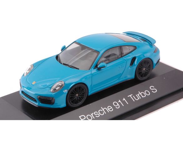 Herpa HP7147 PORSCHE 911 TURBO S BLU MIAMI 1:43 Modellino