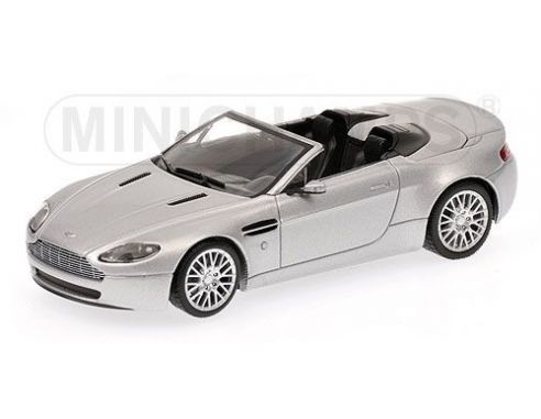 Minichamps PM400137430 ASTON MARTIN V8 VANTAGE ROADSTER 2009 SILVER 1:43 Modellino