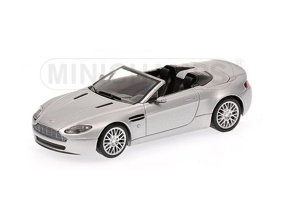 Minichamps PM400137430 ASTON MARTIN V8 VANTAGE ROADSTER 2009 SILVER 1:43 Modellino