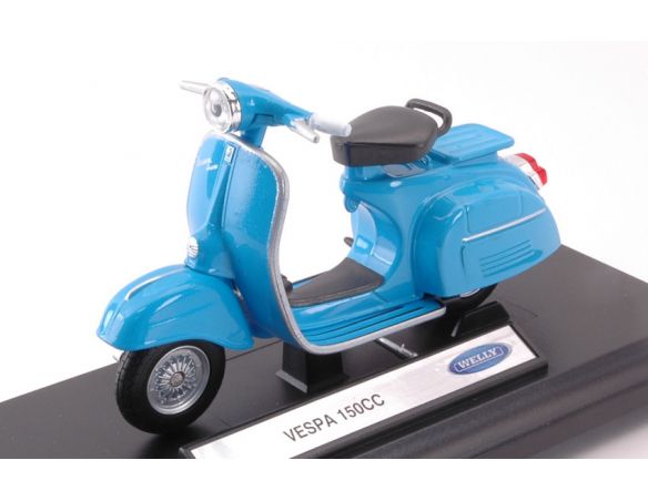 Welly WE39178E VESPA 150 CC LIGHT BLUE 1:18 Modellino