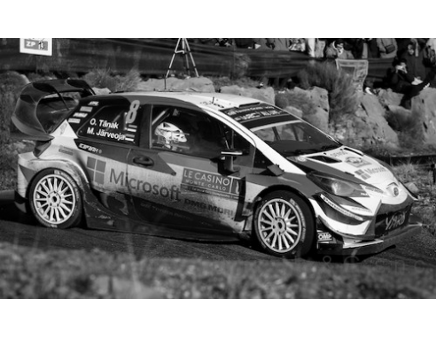 Ixo model RAM665 TOYOTA YARIS WRC N.8 2nd MONTE CARLO 2018 TANAK-JARVEOJA 1:43 Modellino