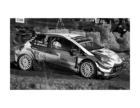 Ixo model RAM665 TOYOTA YARIS WRC N.8 2nd MONTE CARLO 2018 TANAK-JARVEOJA 1:43 Modellino
