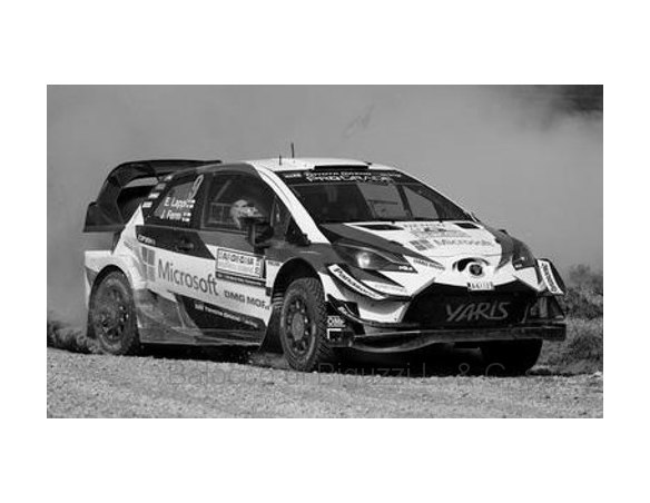 Ixo model RAM678 TOYOTA YARIS WRC N.9 3rd RALLY ITALIA SARDEGNA 2018 LAPPI-FERM 1:43 Modellino