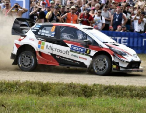 Ixo model RAM683 TOYOTA YARIS WRC N.8 WINN.FINLAND RALLY 2018 TANAK-JARVEOJA 1:43 Modellino