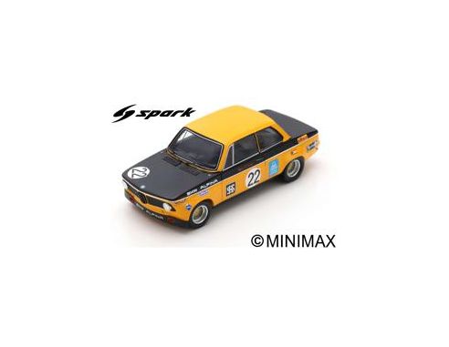 Spark Model S2812 BMW ALPINA 2002 N.22 3rd DIV.2 GRAND PRIX BRNO 1971 H.J.STUCK 1:43 Modellino
