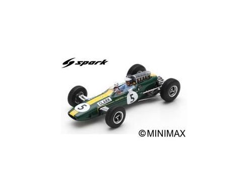 Spark Model S7132 LOTUS 33 JIM CLARK 1965 N.5 WINNER BRITISH GP 1:43 Modellino