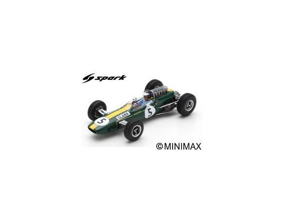 Spark Model S7132 LOTUS 33 JIM CLARK 1965 N.5 WINNER BRITISH GP 1:43 Modellino