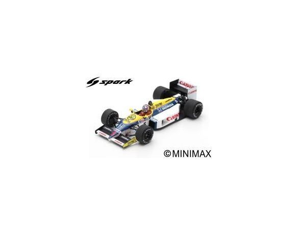 Spark Model S7481 WILLIAMS FW11 NIGEL MANSELL 1986 N.5 WINNER BELGIAN GP 1:43 Modellino