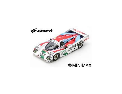Spark Model S7510 PORSCHE 962C N.55 10th LM 1986 P.ALLIOT-P.ROMERO-M.TROLLE 1:43 Modellino