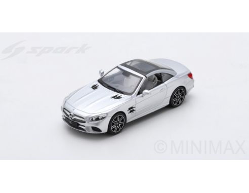 Spark Model S8180 MERCEDES SL 2017 IRIDIUM SILVER METALLIC 1:43 Modellino