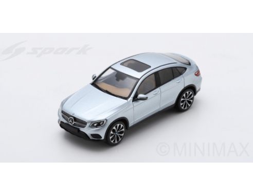 Spark Model S8182 MERCEDES GLC COUPE  2016 DIAMOND SILVER METALLIC 1:43 Modellino