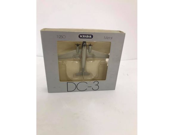 Schabak Aeroplano in Metallo Douglas DC-3 United Air Lines 1/250 Modellino