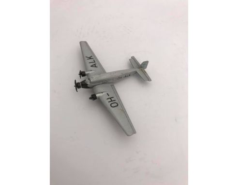 Schabak Aeroplano in Metallo Junkers JU-52 OA-ALK 1/250 Modellino Scatola Rovinata