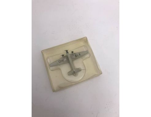 Schabak Aeroplano in Metallo Junkers JU-52 OA-ALK 1/250 Modellino Scatola Rovinata