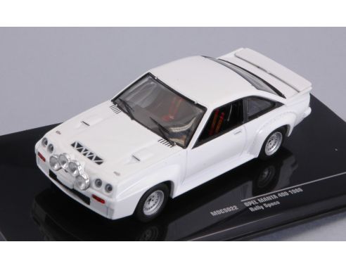 Ixo model MDCS022 OPEL MANTA 400 WHITE PLAIN BODY VERSION INCLUDING 4 SPARE WHEELS 1:43 Modellino
