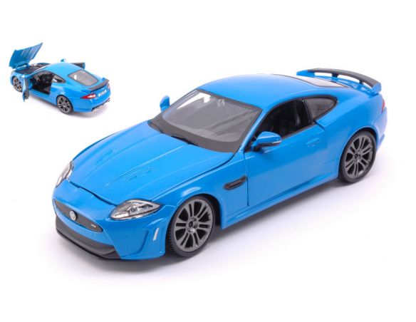 BBURAGO BU21063BL JAGUAR XKR-S 2011 BLUE 1:24 Modellino