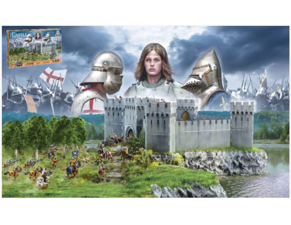 Italeri IT6185 100 YEARS WAR - CASTLE UNDER SIEGE KIT 1:72 Modellino