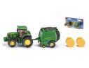 Sky Marks SK1665 TRATTORE JOHN DEERE + PRESSABALLE ROUND BALER 1:87 Modellino