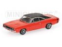 Minichamps PM400144721 DODGE CHARGER 1968 RED 1:43 Modellino