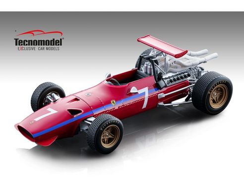 Tecnomodel TMD18132D FERRARI 312 F1/68 N.7 WATKINS GLEN 1968 DEREK BELL 1:18 Modellino