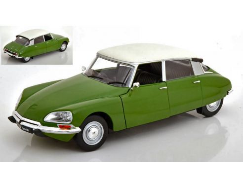 Solido SL1800703 CITROEN D SPECIAL 1972 GREEN W/WHITE ROOF 1:18 Modellino