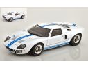 Solido SL1803002 FORD GT40 MK1 WHITE W/BLUE STRIPES 1:18 Modellino