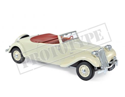 Norev NV181440 CITROEN TRACTION AVANT 11 B CABRIOLET 1939 CREAM 1:18 Modellino