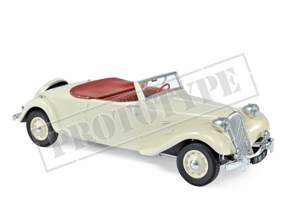 Norev NV181440 CITROEN TRACTION AVANT 11 B CABRIOLET 1939 CREAM 1:18 Modellino