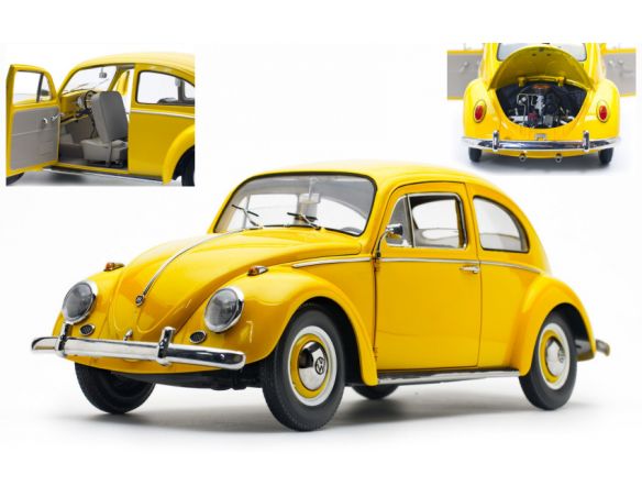 SunStar SS5217 VW BEETLE SALOON 1961 YELLOW 1:12 Modellino
