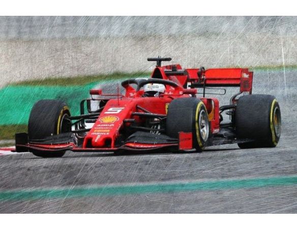 Looksmart LS18F1019 FERRARI SF90 N.5 3rd CHINA GP 2019 1000th FERRARI GP S.VETTEL 1:18 Modellino