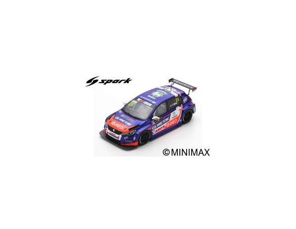 Spark Model S5199 PEUGEOT 308 TCR N.23 RACE 2 HUNGARIAN 2018 FRANCISCO ABREU 1:43 Modellino