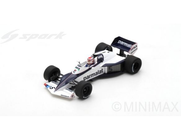 Spark Model S7104 BRABHAM BT52 NELSON PIQUET 1983 N.5 WINNER BRAZILIAN GP 1:43 Modellino