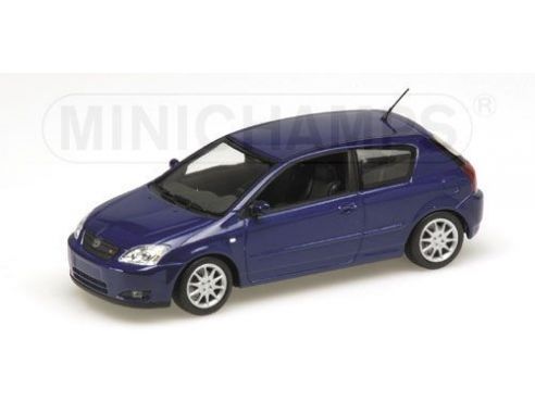 MINICHAMPS 400166100 TOYOTA COROLLA 3 PORTE 2001 BLUE METALLIC Modellino