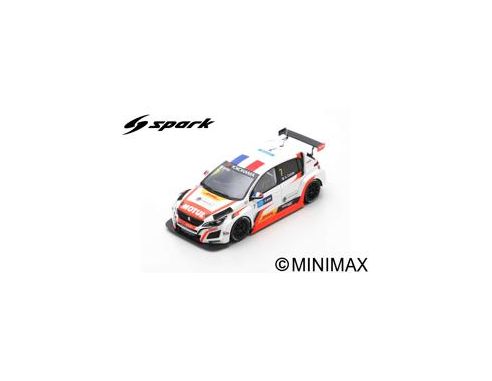Spark Model SA179 PEUGEOT 308 N.7 RACE 2 WTCR MACAU GRAND PRIX 2018 AURELIEN COMTE 1:43 Modellino