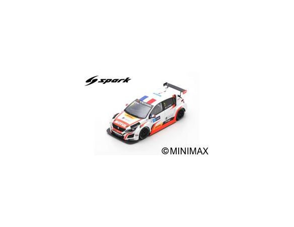 Spark Model SA179 PEUGEOT 308 N.7 RACE 2 WTCR MACAU GRAND PRIX 2018 AURELIEN COMTE 1:43 Modellino