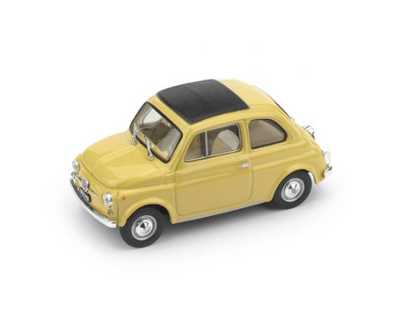 Brumm BM0455-05 FIAT 500F CHIUSA 1971-1973 GIALLO THAITI INTERNO BEIGE UPDATE 1:43 Modellino
