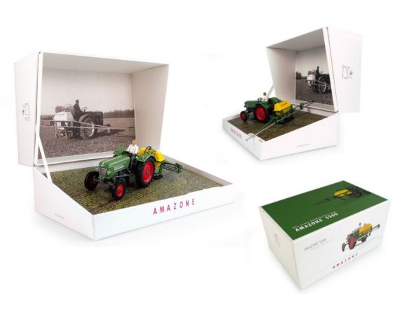 Universal Hobbies UH6201 SET OF AMAZONE S300 WITH FENDT FARMER 2 1:32 Modellino