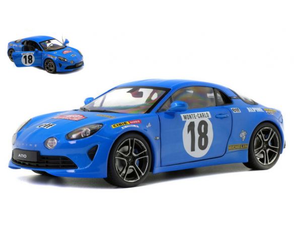 Solido SL1801603 ALPINE A110 N.18 HISTORIC RALLY MONTE CARLO 2018 1:18 Modellino