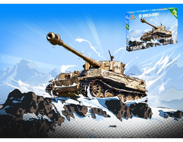 Italeri IT34103 WORLD OF TANKS PZKPFW.VI TIGER I KIT 1:72 Modellino