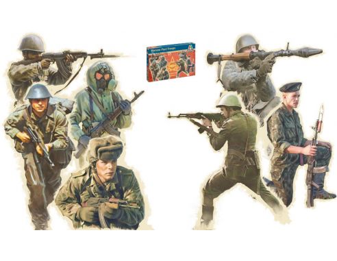 Italeri IT6190 WARSAW PACT TROOPS 1980s KIT 1:72 Modellino
