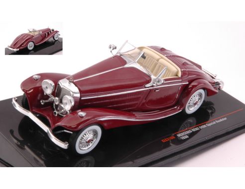 Ixo model CLC316N MERCEDES 540K SPECIAL ROADSTER 1936 RED 1:43 Modellino