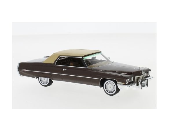 Neo Scale Models NEO44414 CADILLAC COPUPE DE VILLE 1972 MET.BROWN 1:43 Modellino