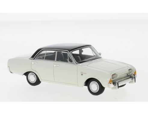 Neo Scale Models NEO44557 FORD TAUNUS 17M P3 1960 WHITE/BLACK 1:43 Modellino