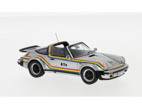 Neo Scale Models NEO49593 PORSCHE 911 TURBO TARGA B+B 1982 SILVER 1:43 Modellino