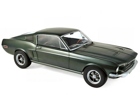 Norev NV122702 FORD MUSTANG FASTBACK 1968 SATIN GREEN METALLIC 1:12 Modellino