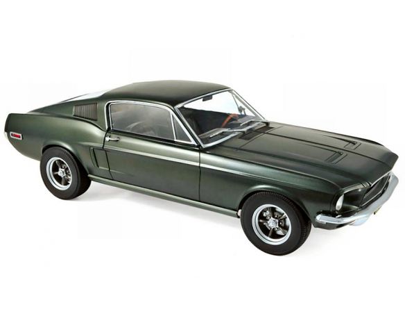 Norev NV122702 FORD MUSTANG FASTBACK 1968 SATIN GREEN METALLIC 1:12 Modellino