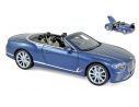 Norev NV182785 BENTLEY CONTINENTAL GTC 2019 BLUE CRYSTAL 1:18 Modellino