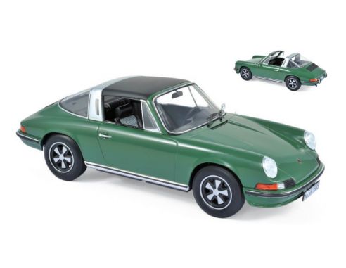 Norev NV187632 PORSCHE 911 S TARGA 1973 GREEN 1:18 Modellino