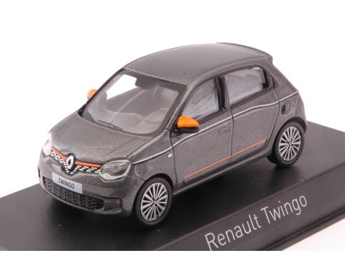 Norev NV517418 RENAULT TWINGO 2019 LUNAIRE GREY & ORANGE DECO 1:43 Modellino