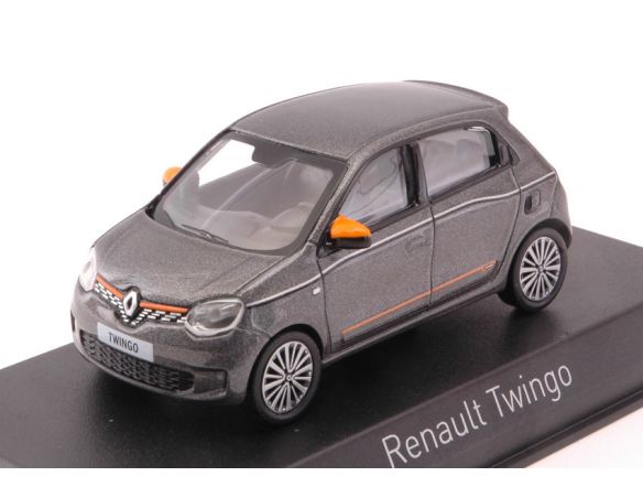 Norev NV517418 RENAULT TWINGO 2019 LUNAIRE GREY & ORANGE DECO 1:43 Modellino